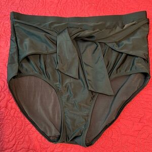 Shapermint XL black bikini bottoms with front tie